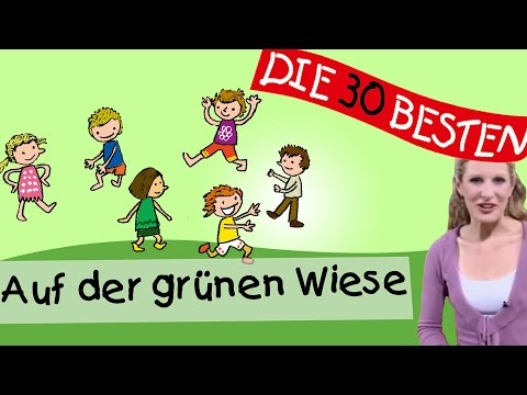 Auf der grünen Wiese (Karussell-Lied) - Anleitung zum Bewegen || Kinderlieder