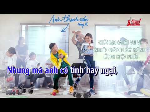 Karaoke Anh Thanh Niên  HuyR Beat Chuẩn