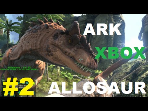 "TAMING AN ALLOSAURUS" ARK Primitive Plus #2 Gameplay and Commentary