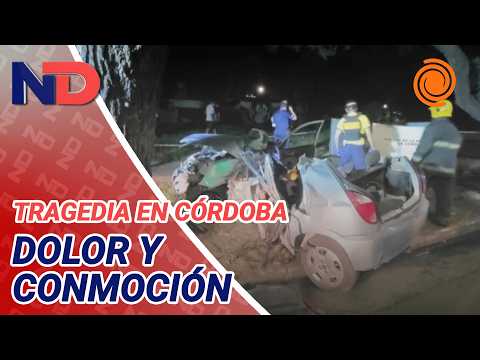 La desgarradora reacción del chico que murió en el choque con un árbol en Córdoba