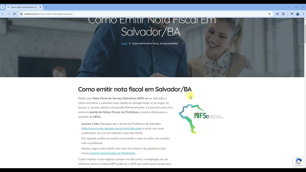 Como emitir nota fiscal de serviço em Salvador/Bahia