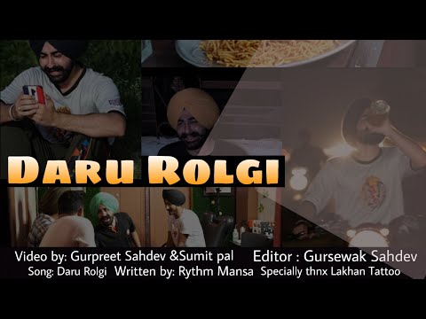 Daru Rolgi 🍾 (full video) Rythm Mansa (Yaar chale bahr ) cover video #pyaar #darurolgi #style