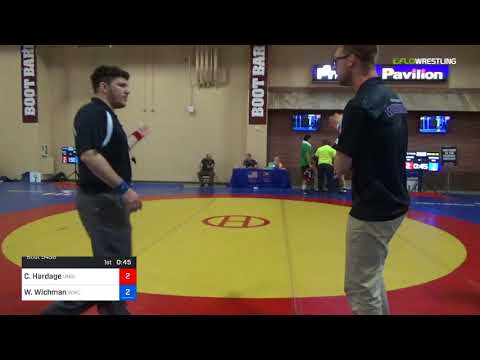 2018 Marine Corps US Open/UWW Junior Freestyle 74 Con 32 #2 - Charles Hardage (Univ) Vs. Wilder Wi