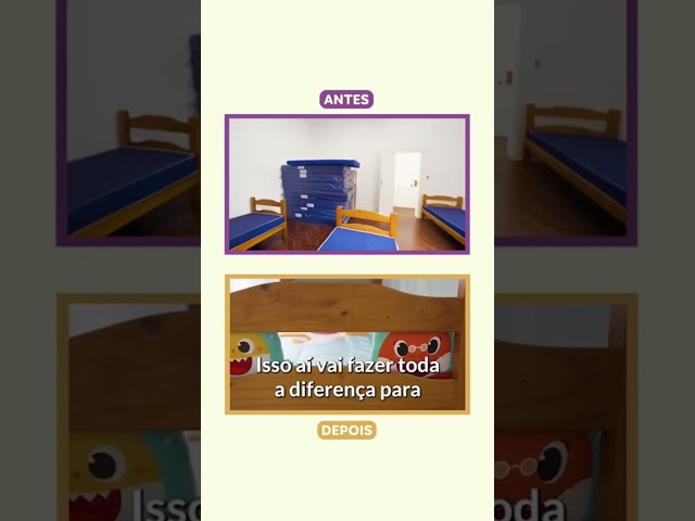 Confira o ANTES X DEPOIS da Casa de Passagem 🥰 #graodegente #antesedepois #razoesparaacreditar