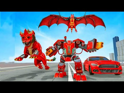 LION ROBOT CAR GAME 2021-FLYING BAT ROBOT GAMES INITIAL LEVEL