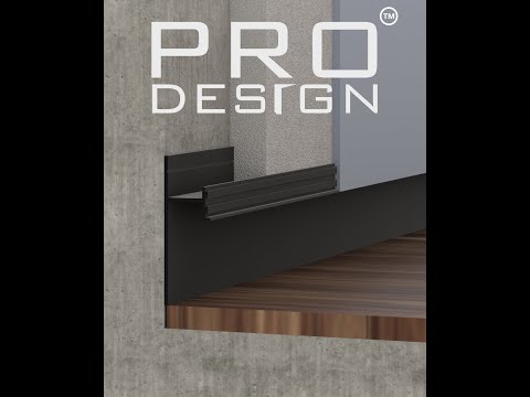 Инструкция по монтажу теневого плинтуса Pro Design 380