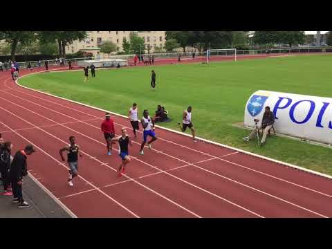 Meeting de Poissy 13/05/18 : 100m TCM série 1