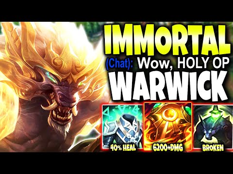 Immortal WARWICK Top Lane Build did the MOST SUNFIRE DAMAGE I EVER SAW - League of Legends Gameplay
