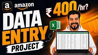 Excel Data Entry work Rs. 400 per hour ❓ (Second Salary)
