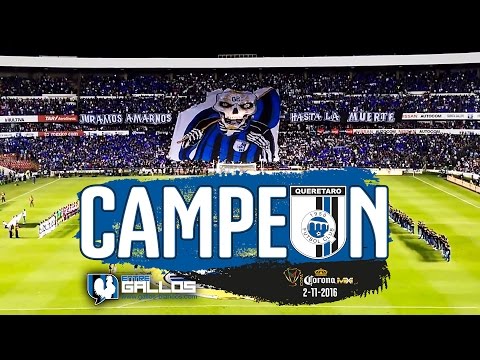 "Así se vivió #GallosBlancos #SiempreGallos Campeones Copa MX" Barra: La Resistencia Albiazul • Club: Querétaro