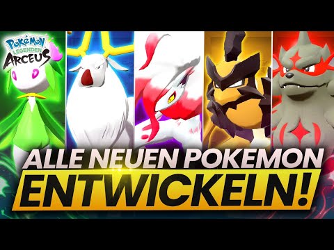 So entwickelt ihr ALLE NEUEN POKEMON & HISUI-FORMEN in Pokemon Legenden: Arceus!