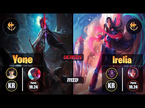 Faker YONE (Mid) [Conqueror] VS IRELIA - Master KR Patch 10.24
