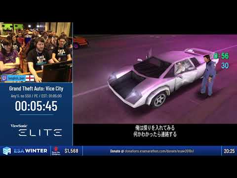 #ESAWinter19 Speedruns - Grand Theft Auto: Vice City [Any% no SSU] by English_Ben