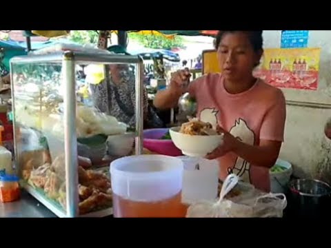 Mixed Fresh Street Food In Market - Daily life And Food - Phnom Penh Market