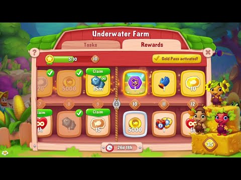 @Fishdom Win Strikes Level 8198 - 8199. Underwater Farm Level 9 Unlocked.