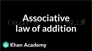 Associative Law of Addition