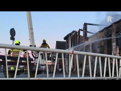 Dinsdagochtend wordt pas goed duidelijk hoe groot de brand in Groot-Ammers was