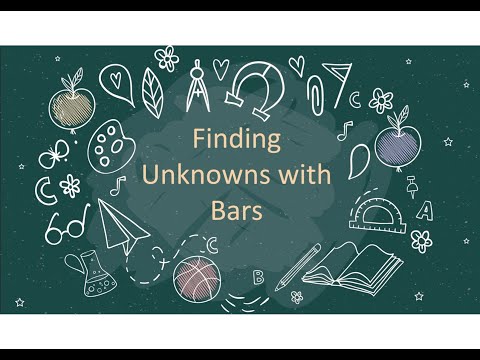 Find unknowns with bars - using bar method to resolve majority primary school math problems