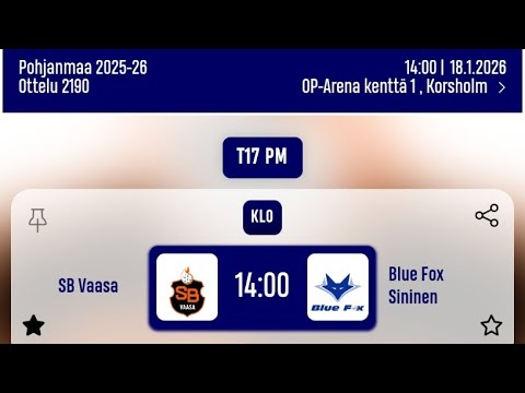 SB Vaasa - Blue Fox T17PM