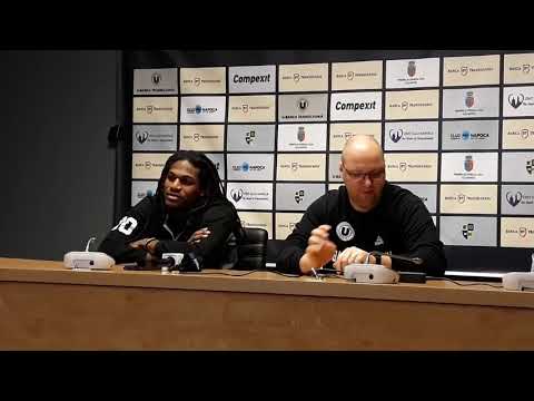 Conferință de presă Mihai Silvășan si Kyndall Dykes înainte de "U" BT Cluj vs CSM CSU Oradea