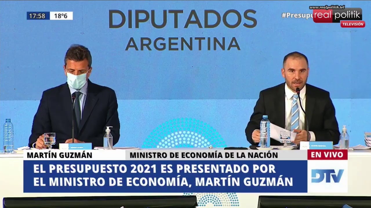 Martín Guzmán presenta en Comisión el Presupuesto 2021
