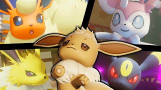All 3D Pokémon animations _ Eevee Family & mo