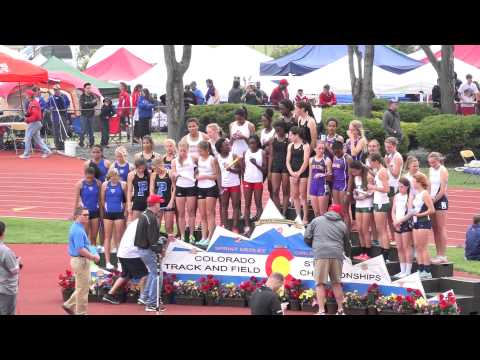 CO State Girls 5A 800m Sprint Medley Award Ceremony