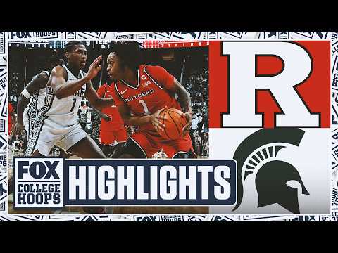 Rutgers Scarlet Knights vs. No. 8 Michigan State Spartans Highlights 🏀 FOX College Hoops