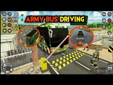 Army Bus Driving Transport One Place To Another | Military 🪖🎖️ Simulator|