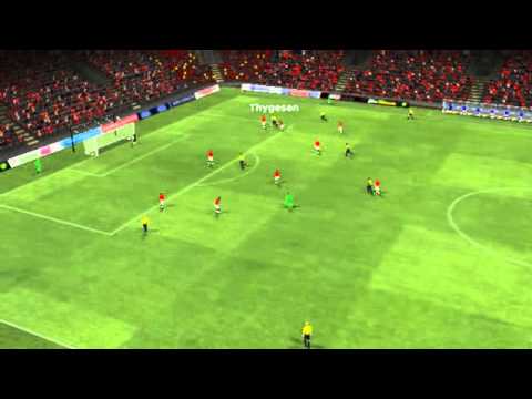 Man Utd vs Brondby - Nielsen Goal 16 minutes
