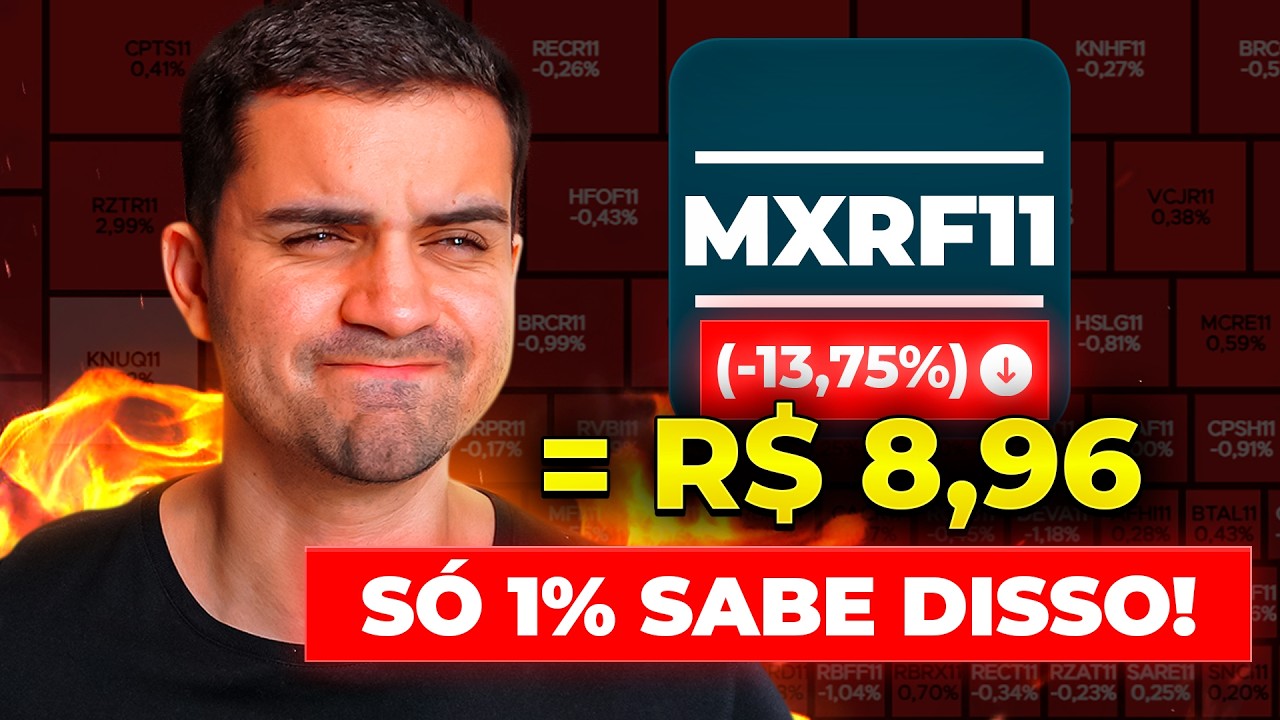 MXRF11 CAINDO ABAIXO DOS R$9,00! O QUE NINGUÉM ESTÁ VENDO?