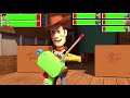 Toy Story 1995 Dog Chase With Healthbars Edited By GabrielD2002