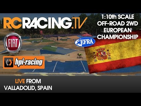 EFRA 1/10th 2WD Off Road Euros 2016 - Tuesday Qualifying - Live