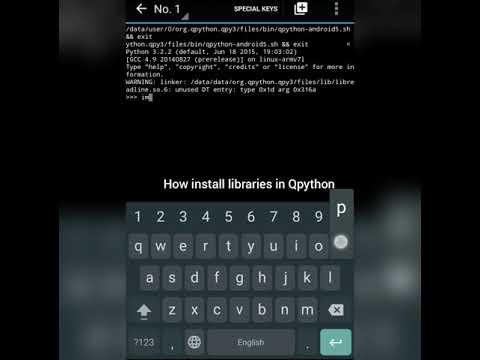 How Install Libraries In Qpython