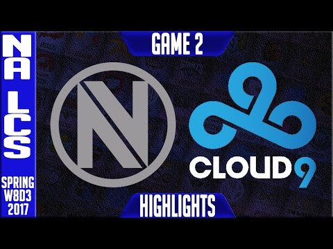 Envyus vs Cloud 9 Game 2 - NA LCS W8D3 Spring 2017 - NV vs C9 G2