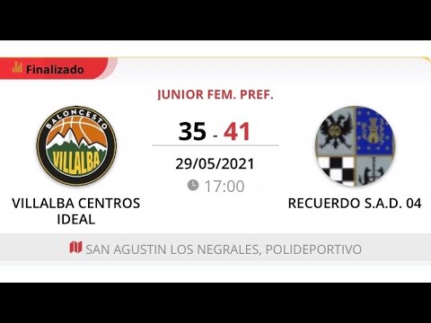 Junior fem C VILLALBA CENTROS IDEAL - RECUERDO
