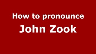 How to pronounce John Zook
