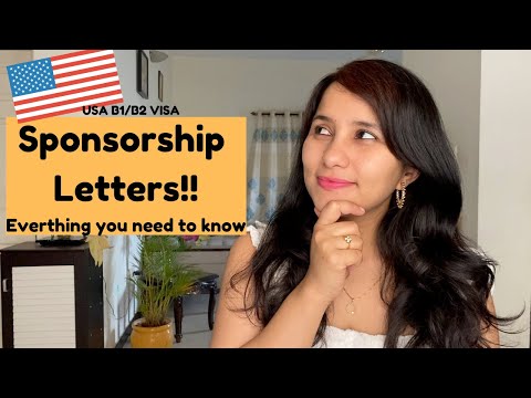 What is a sponsorship letter for a US B1/B2 visa and do you really need one?