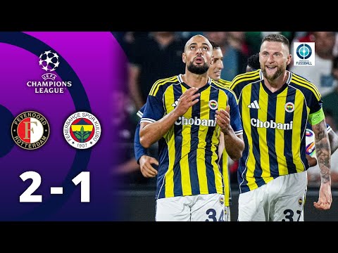 Hadj Moussa kontert Amrabat-Hammer! Spätes Drama in der CL-Quali  | Feyenoord - Fenerbahce