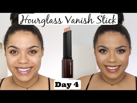 Hourglass Vanish Stick Foundation Review (oily skin/scarring) 12 Days of Foundation Day 4 Video