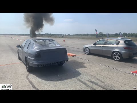 Seat Toledo 1.9 TDI vs Alfa 147 1.9 JTD drag race 1/4 mile 🚦🚗 - 4K