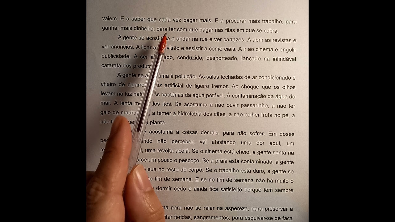"Eu sei,  mas não devia" - Análise do texto