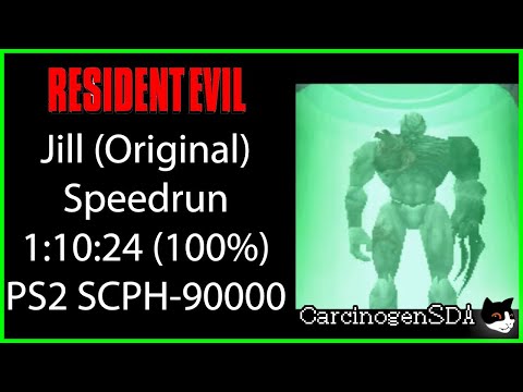 Resident Evil: Director's Cut (PS1) - Jill (Original) Speedrun 1:10:24 (100%)