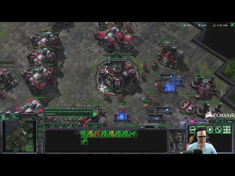 Bunker rush into Battle Mech into Mass Thor | StarCraft II