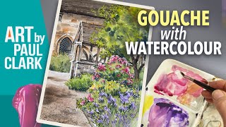 How to Paint with Watercolour and Gouache in the Same Painting.