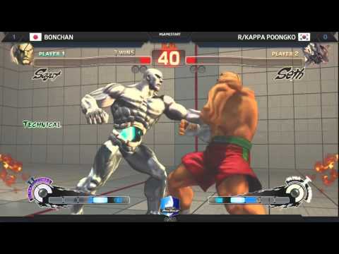 Poongko (Seth) vs Bonchan (Sagat) - GAME STAR ASIA - Losers Final - #USF4