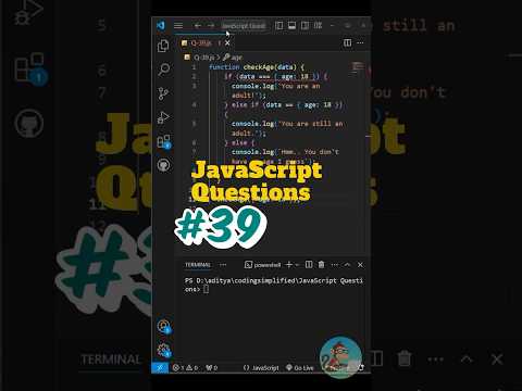 Q39 Javascript Questions Series Coding Webdevelopment Codingsimplifiedspace Javascripttutorial