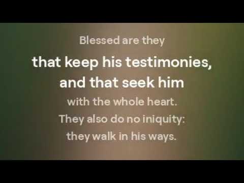 PSALM 119 א Aleph Version 1 - POWERFUL PSALMS TO SING AND MEMORIZE