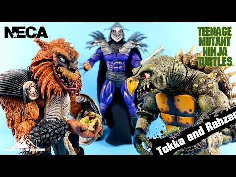 NECA TOYS Teenage Mutant Ninja Turtles 2: The Secret of the Ooze TOKKA and RAHZAR Video Review