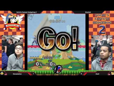 SoCal's Fastest Hedgehogs 2 - Devastation (Sheik) vs. Ekoli (Fox) - SSBM Bracket Pools Singles